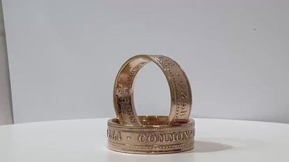 Handcrafted Australian Penny Rings